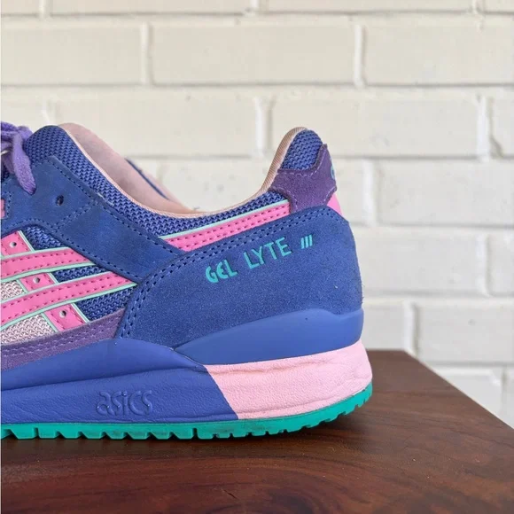 ASICS GEL LYTE 3 OG 'COTTON CANDY BUBBLEGUM' IN BLUE, Men’s SZ 10 Like New! 🍬 - Picture 5 of 11